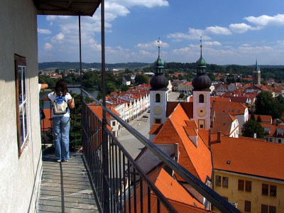 Pohled na náměstí z věže kostela sv Jakuba