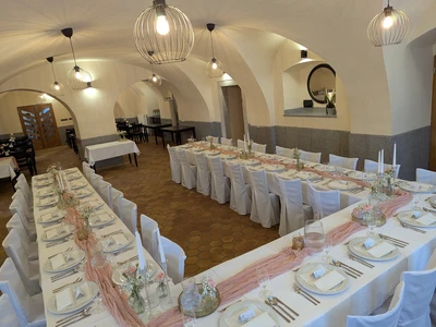 Svatební tabule v Banketním salonku